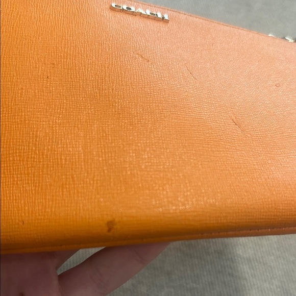 Coach Orange Wristlet Bag - Picture 5 of 7